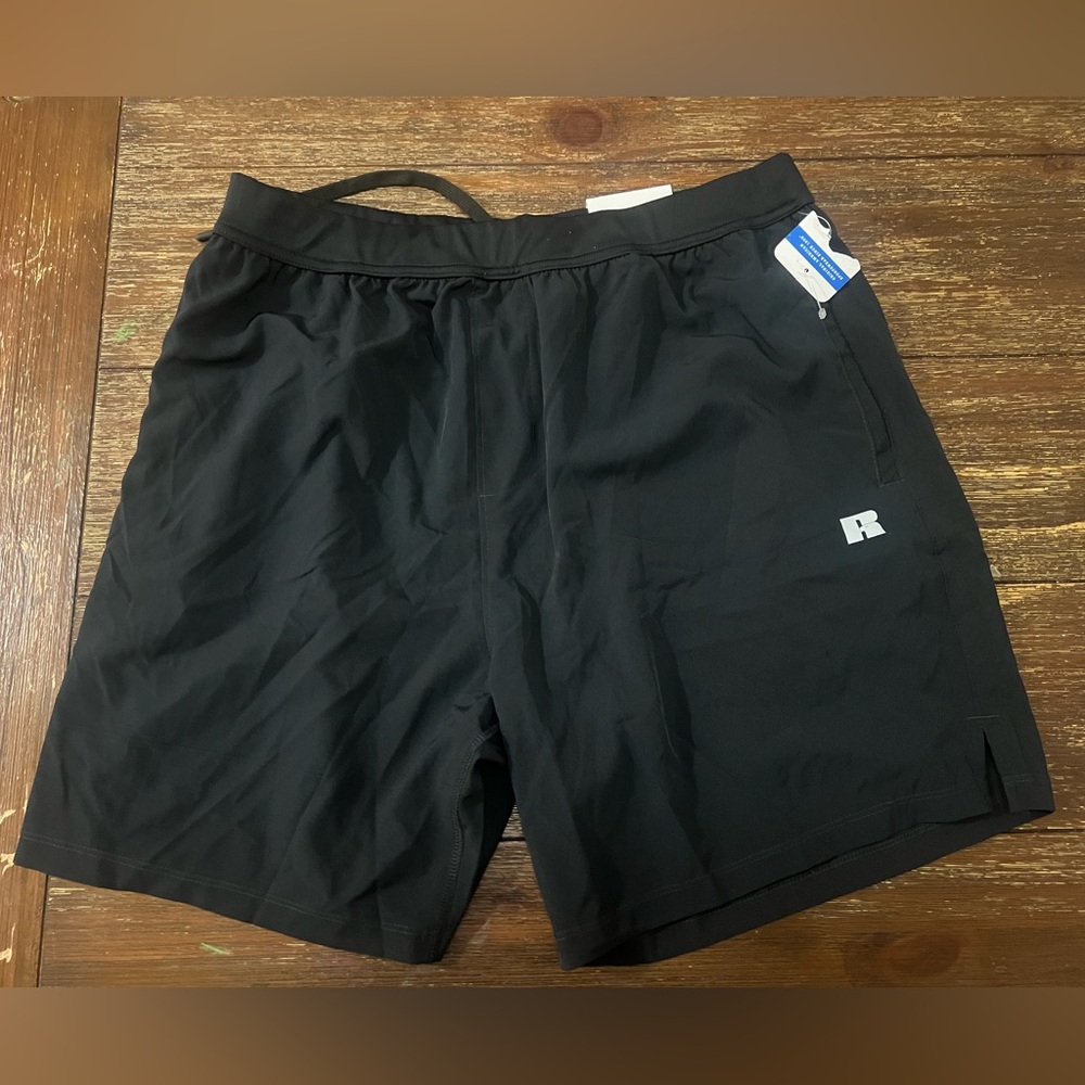 Russell Mens Woven Dri-Power Woven Performance Short with 7" Inseam Deep Pockets